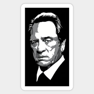 Tommy Lee jones greyscale Magnet